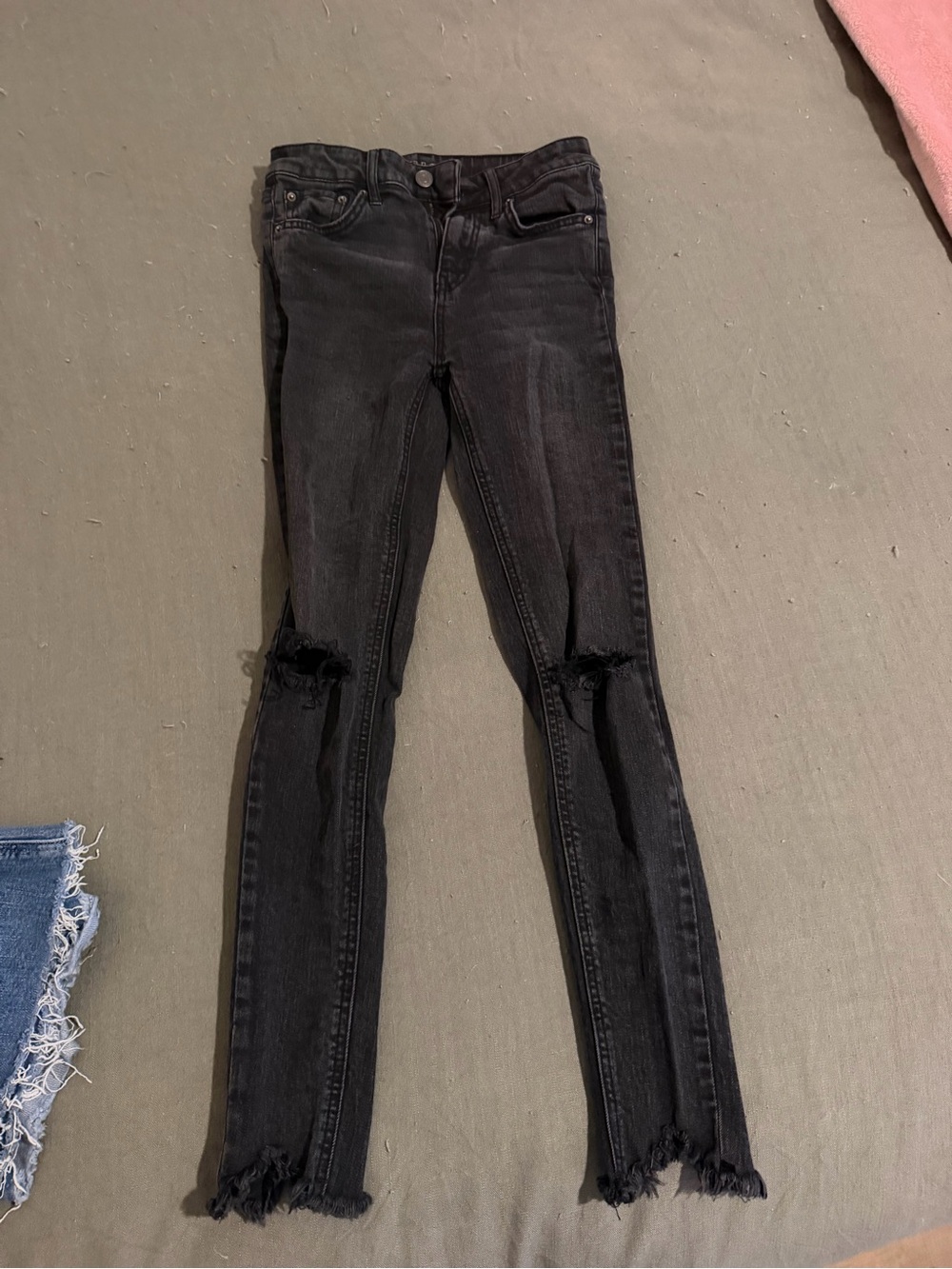 wild fable Black Distressed Skinny Jeans